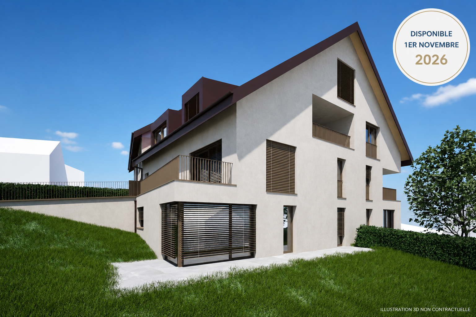 Nouvelle promotion à la location - Appartement Lot 9 de 4,5 pièces en duplex avec balcon