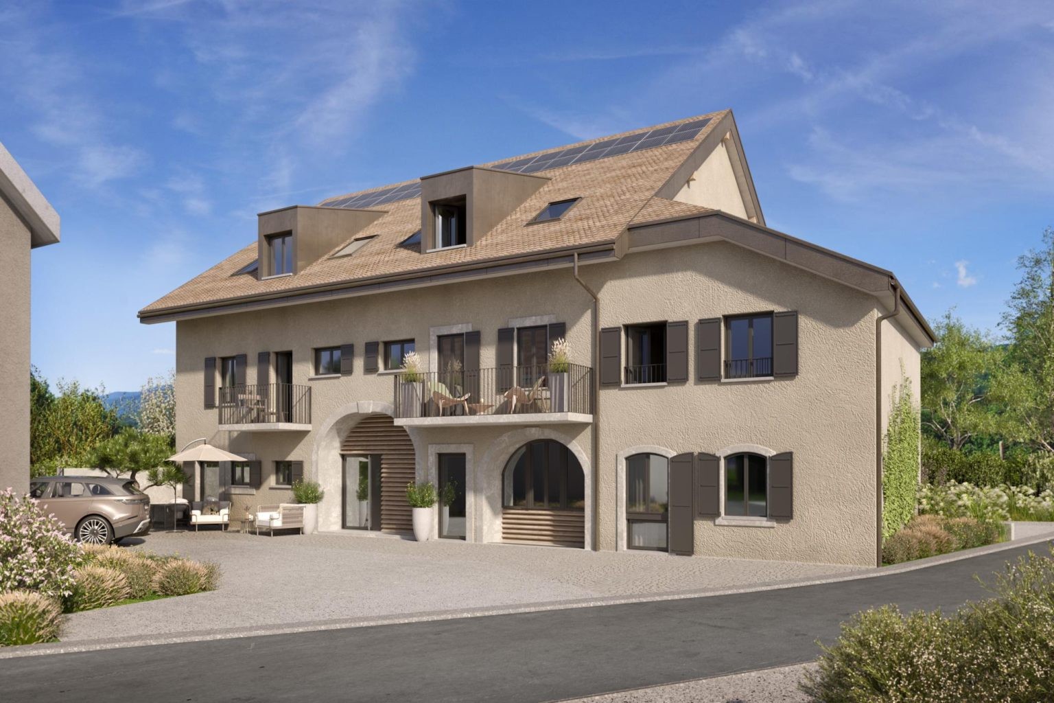 Promotion de 5 appartements, 1 commerce et 1 atelier Ã  Bassins