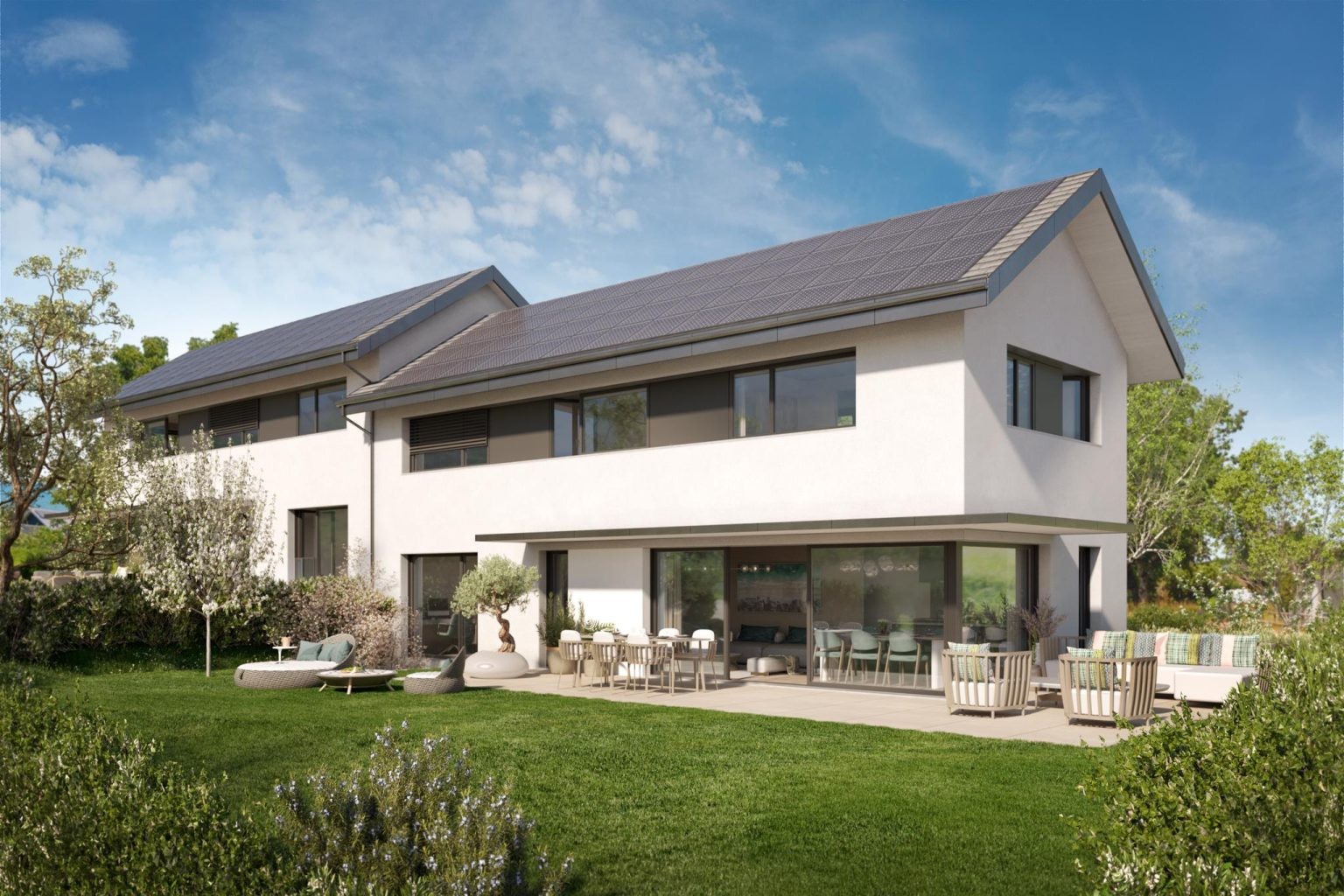 Prochainement Ã  Le Vaud belle promotion de deux villas mitoyennes